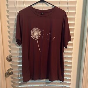 SHEIN dark mauve 1XL dandelion top